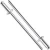 AERZETIX Set di 60 rivetti ciechi standard Ø 2,4x6 mm alluminio/acciaio