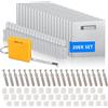 Jayzuum Set di 20 supporti per specchio in alluminio Dibond e vetro acrilico, per appendere quadri o specchi, fino a 8 kg