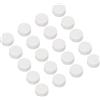 QUARKZMAN Copritubi PVC Tappi Terminali Interni per Tubi 20mm 20pz | Tappi Rotondi, per Condotti Elettric