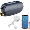 Haozee Valvola dell'acqua intelligente WiFi e spegnimento automatico, scena di automazione funziona con rilevatore di perdite, misuratore di flusso dell'acqua, batteria integrata, per tubo DN20 con