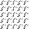 PATIKIL Fascetta Rigida Per Tubo Da 30mm, 25 Pz Fascette In Acciaio Inox 304 Per Condotti Staffa A U Con 2 Fori Per Fissaggio Tubi Cavi E Cavi (1-1/6)