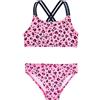 Playshoes Bikini a Due Pezzi da Bambina, Pink Allover Leo, 158/164 cm
