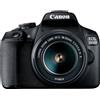 Canon EOS 2000D + 18-55mm F3.5-5.6 IS II GARANZIA UFFICIALE 2 ANNI ITALIA