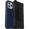 OtterBox Custodia per iPhone 14 PRO Max (Solo) Defender Series - Scarpe Scamosciate Blu (Blu), Robusta e Resistente, con Protezione per Le Porte, Include Fondina Clip cavalletto