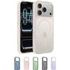 Belkin SheerForce Grip Cover per iPhone 17 Pro Compatibile con MagSafe, Design Sottile con Linee Laterali Antiscivolo, Custodia Bumper per iPhone, Magnetica, Trasparente e Anti-urto, Sabbia