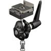 Manfrotto 155RC Testa con Attaco Rapido con Doppia Sfera per Fotografia, in Alluminio, Nero