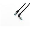 Equip 605891 - Cavo patch Cat.6A S/FTP ad angolo retto, 2 m, colore: Nero