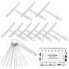 Penitue 11pz Set di Strumenti Liutaio Chitarra, Include 9 Calibro Raggio Sottocorda 1 Righello Corde 1 Lime Capotasto Chitarra per Kit di Strumenti Riparazione per l'Installazione del Basso