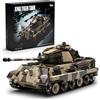 Nifeliz King Tiger Panzer - Kit di costruzione di carri armati per uomini adulti, modello di carro armato militare da costruire per gli appassionati dell'esercito, decorazione e regalo (1267 pezzi
