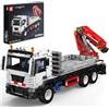 Mould King 17063 Tecnologia Telecomandata Gru Camion Blocchi Di Bloccaggio Pneumatico Con Gru Di Carico Modellino Kit Regalo Per Adulti (2530 Pezzi)