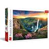 Trefl, Puzzle, Cascata Haifoss, Islanda, 2000 Elementi, qualità premium, per adulti e Bambini dai 12 anni