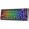 MAMBASNAKE ATTACK SHARK R68 HE Tastiera Rapid Trigger Fibra di Carbonio, Cablata 8KHz Magnetica, Precisione RT 0,005mm, Keycaps Carbonio Forgiato, Smorzamento Acustico 6 Livelli, Dual Driver, Nera