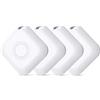 MEETOWN Air Tracker 4 Pezzi, Smart Tag Supporto Apple Dov'è, Trova Oggett, Smart Tag Localizzatore per Portafogli, Bagagli, Borse, Zaini, Valigie, ZainiBorse (solo iOS)