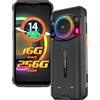 Ulefone Armor 21 Rugged Smartphone 16GB+256GB, 9600mAh IP69K Cellulare Android 15, Telefono Indistruttibile Fotocamera 64MP+24MP, 122dB Altoparlante 6,58 FHD+ 120Hz IP68K, NFC/OTG/GPS 4G Dual SIM Nero