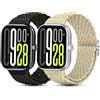 CHANRASI 2 pezzi cinturino compatibile con Xiaomi Redmi Watch 5/Xiaomi Redmi Watch 4,Cinturino in tessuto di nylon elastico per Xiaomi mi band 8 Pro/9 Pro