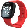 Shieranlee Versa 3 Cinturino,Morbida Sportivo Cinturino in Silicone per Donna Uomo Compatibile con Fitbit Versa 3 / Fitbit Sense - Non per Versa/Versa 2