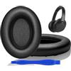 Link Dream Cuscinetti Auricolari di Ricambio Compatibile con Sony WH-1000XM3 (WH1000XM3) Over-Ear Cuffie, Padiglioni Cuffie con Memory Foam ad Alta Densità per Isolamento del Rumore, Nero