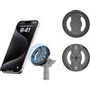 CERFFOOL Adattatore magnetico per treppiede per telefono con fori da 1/4 e scarpa fredda compatibile con MagSafe per iPhone 15 14 13 12 Plus Pro Max Tutte le serie e altro ancora