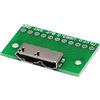 WLGQ Presa di prova USB 3.1 tipo C femmina adattatore PCB grande punto di saldatura con foro fisso (USB 3.0 Micro B)