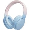 Sungive Cuffie On-Ear Bluetooth 5.3 wireless e cablate｜30h autonomia & ricarica rapida｜Chiamate HD, riduzione rumore｜158g pieghevoli｜Per gaming/ufficio/studio｜Compatibili con iOS/Android/PC,Blu
