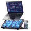 Trullypine Basi di Raffreddamento per PC Portatili RGB, Ventola PC Portatile 5 Altezze Regolabili, 12 Ventole Silenziose, 2 porte USB, Raffreddamento Rapido, per 12-17,3 pollici (Ingranaggio)