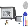 HIGHAKKU Batteria di ricambio per smartwatch EB-BR810ABU compatibile con Samsung Gear S4 Watch 42 mm SM-R810 SM-R815 con strumenti