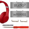 Miruchertter Studio 3 - Connettore di ricambio in metallo per archetto, compatibile con cuffie over-ear wireless Beats Studio 3.0, fascia pieghevole in metallo, kit di riparazione (grigio titanio)