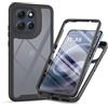 RonRun Cover Motorola Moto g86 5G, Antiurto 360 Gradi Full Case con Protezione per Schermo Incorporata, Trasparente Rugged TPU Bumper Doppia Protettiva Case Nero