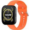 GIOPUEY Cinturini Compatibile con Amazfit Bip 5/Bip 5 Unity, Morbido Silicone Cinturino [Resistente all'Usura] [Traspirante] - Orange
