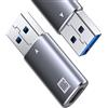 ANDTOBO [10Gbps] Adattatore da USB 3.1 A a USB C, 2 Pacchi Adattatore da USB C Femmina a USB Maschio per iPhone 15 14 13 12 Plus Pro Max, Samsung Galaxy S23, Auricolari Type-C, Quest Link