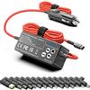 KFD 118W Auto Caricabatterie Alimentatore per Asus Dell Acer Samsung Toshiba HP Compaq Medion Sony VISO Caricatore Laptop Dual Interface USB-C PD 3.0 18W Tablet telefono cellulare Alimentatore
