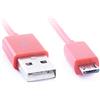 REY Cavo da Micro USB a USB per Ricarica e trasferimento Dati, 10 cm, Rosso