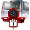 Hodozzy Telecamera Posteriore per Renault Trafic/Opel Combo/Opel Vivaro 2001-2014, Telecamera per Terza Luce di Stop, Visione Notturna a IR, Impermeabile IP67, con Linea di Retromarcia
