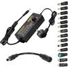 Meiyue Adattatore di alimentazione regolabile 3V~24V 5A 120W, adattatore universale AC/DC DC 3V 5V 6V 9V 12V 15V 18V 19V 20V 24V, convertitore da 100V-240V AC a DC