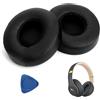 Hugwait 1 Paio Cuscinetti Auricolari di Ricambio per Beats Solo 2 / Solo 3, Wireless On-Ear Cuffia, Copri Cuffie Professionali, Cuscinetti Cuffie di Ricambio in Pelle Morbida Proteina