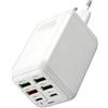 Wowsofty Caricatore USB C 150 W 6 porte USB C presa di ricarica rapida, 2 USB-C PD + 4 USB-A QC 3.0, caricabatterie universale per iPhone 17/16/15/14/13 Pro Max/Android,compatibile con iPad Huawei Mi Galaxy