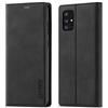QLTYPRI Custodia per Samsung Galaxy A72, custodia a portafoglio in pelle opaca vintage con supporto magnetico antiurto a libro per Samsung Galaxy A72 - nero
