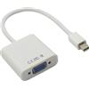 zdyCGTime Mini DisplayPort Adattatore cavo Maschio a VGA Femmina,Adattatore da Thunderbolt a VGA,Convertitore 1080 (Ultra HD),Compatibile con PC, TV, laptop, monitor, proiettore, ecc.(Bianco)