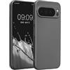 kwmobile Custodia Compatibile con Google Pixel 10 PRO XL Cover - Protezione Back Case Morbida - Silicone TPU Effetto Metallizzato Grigio Metallizzato