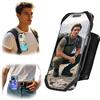 Arovina Portacellulare da Zaino, supporto per telefono con tracolla per zaino 2 in 1 per telefoni da 4.5-7'', girevole a 360, staccabile, vestibilità sicura per spallacci da zaino larghi 4-7 cm