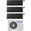 Samsung - Climatizzatore Samsung WindFree Première Soapstone Charcoal wifi trial split 9000+9000+9000 btu inverter A+++ R32 AJ052TXJ3
