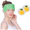 Tolenre Set di 3 maschere per gli occhi riscaldate con impacco caldo umido ponderato per occhi secchi ed emicrania, impacco freddo per occhi irritati, secchi, blefarite e porcili