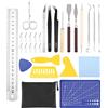 JOFLVA Utensili per Erbacce in Vinile, Set di 29 Accessori per Plotter Strumenti, Set di Strumenti per Lartigianato Fai-da-Te, Attrezzi in Vinile per Diserbo, Scrapbooking, Scritte, Rifilatura, Htv.