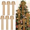 UXORSN 6 Pezzi Fiocchi Velluto Albero di Natale 60x40 cm Fiocco Decorativo Natalizio Grande Ornamenti Dell'albero di Natale per Ghirlanda Scale Confezioni Regalo Decorazioni Natalizie (Marrone)