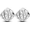 CYCUFF Clip Spacer Charm per bracciale in argento Sterling 925, con zirconi cubici, chiusura a clip, idea regalo per donne e ragazze, 3.56mm bis 4.57mm, Argento sterling