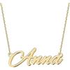 UMAGICBOX Squisita collana con nome personalizzato, scegli tra 14 stili di carattere, ciondolo personalizzabile in acciaio inossidabile placcato in oro 18 carati e argento Sterling, regalo unico per