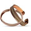 Wonder Care Bracciale in rame puro per donna e uomo Copper Kada per uomo Fascia magnetica in rame con custodia in velluto e scatola regalo (confezione da 2)