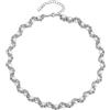 Calefee Collana Uomo Perle Girocollo, Collana Surfista Uomo Bianca con Catena Regolabile Lunga 46.5 cm, Gioielli da Spiaggia