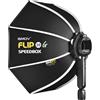 SMDV Speedbox Flip 20G si apre in 1 Click 45cm per speedlite e flash compatti (Senza Adattatore)