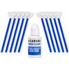 Caruba kit 10 Swab spatole per la pulizia del sensore APS-C 16mm con liquido da 30ml